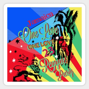 Reggae One Love Party Magnet